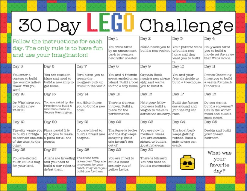 30-Day-LEGO-Challenge